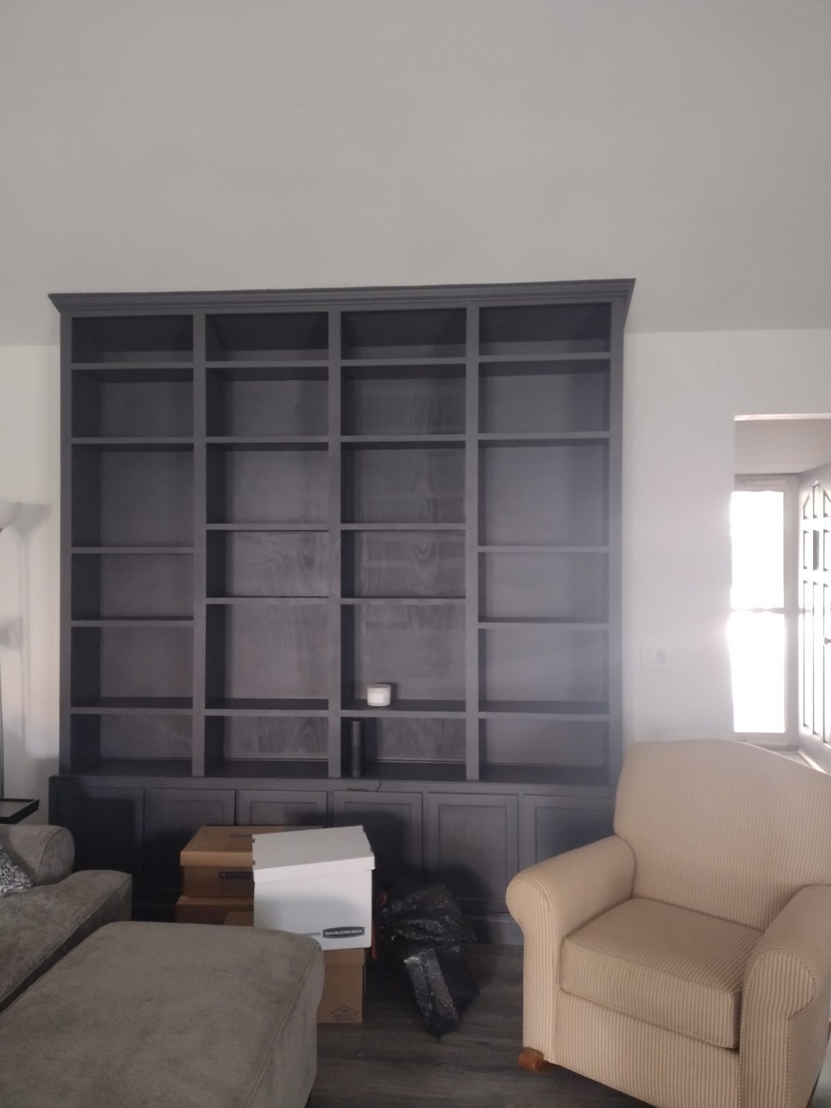 Built-in shelves