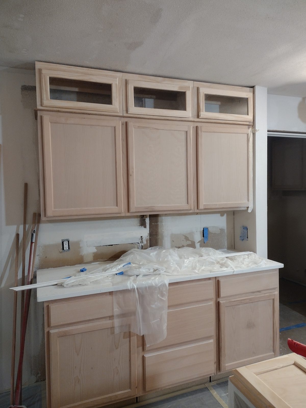 Kitchen cabinet installation